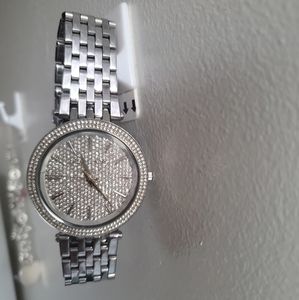 Micheal Kors Darci Silver Crystal Watch